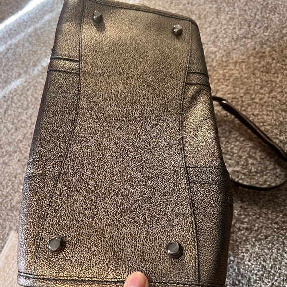 Coach Metallic Leather Rhyder Large Satchel - Picture 7 of 14